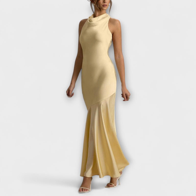 Lennon - Elegante Maxidress in Satin