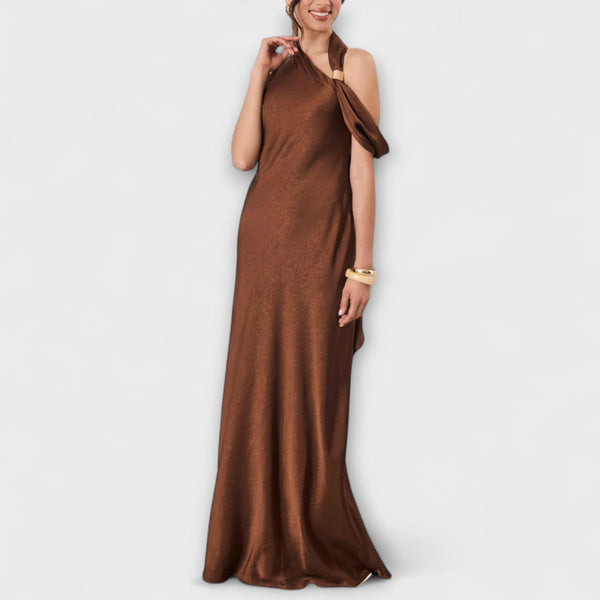 Azura - Elegante abito maxi in satin