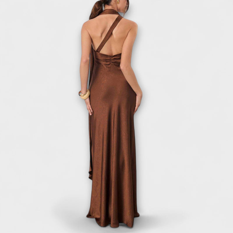 Azura - Elegante abito maxi in satin
