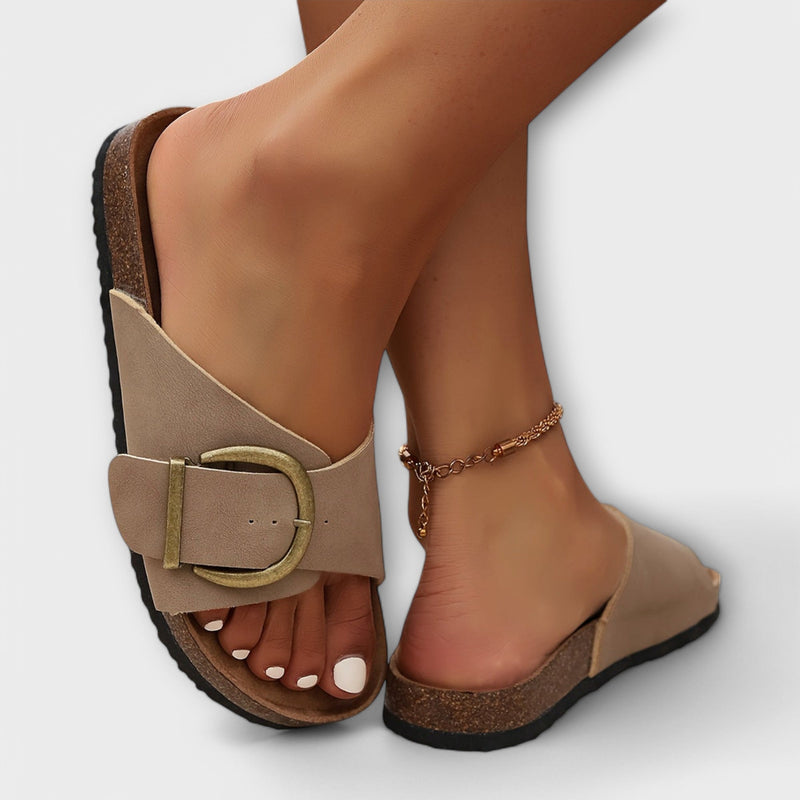 Margie - Sandali in sughero per donna con design a cinturini regolabili