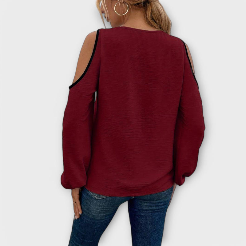 Scarlett - Blusa con scollo quadrato