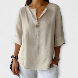 Nicole - Blusa elegante con scollo a V