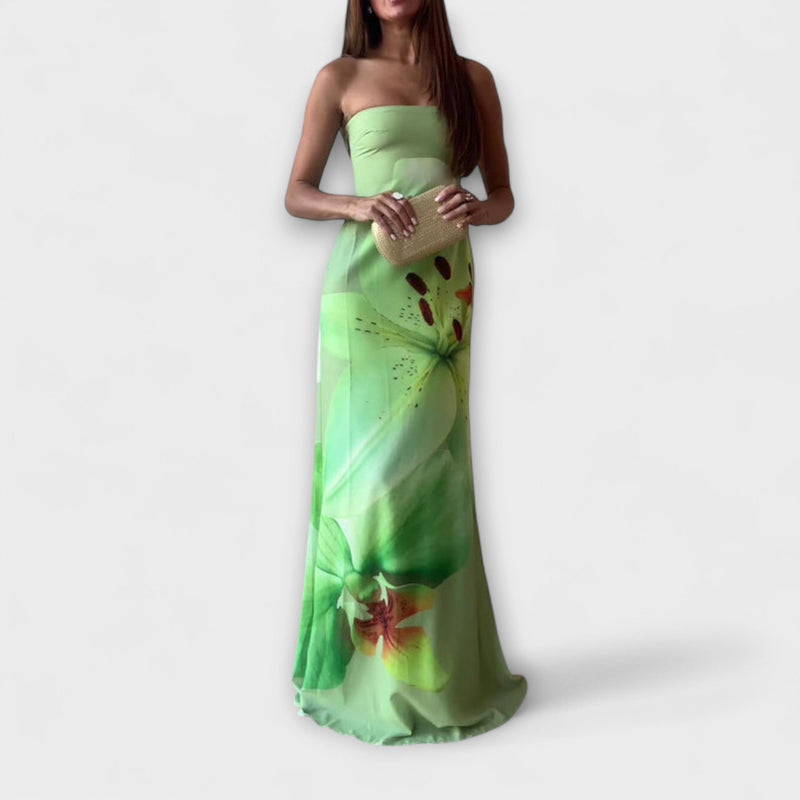 Zephyra - Elegante Maxivestito Off-Shoulder