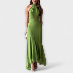 Elodie - Elegante abito maxi asimmetrico