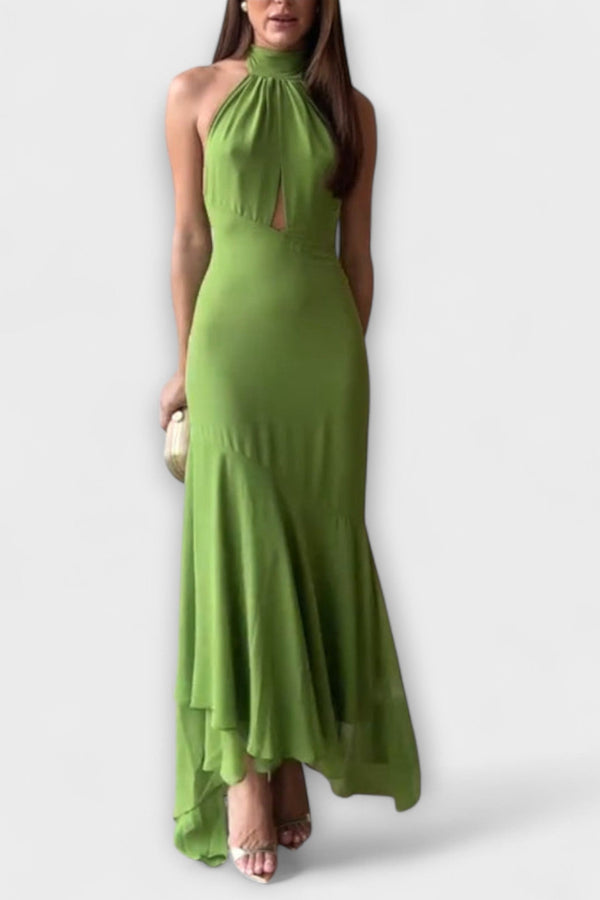 Elodie - Elegante abito maxi asimmetrico