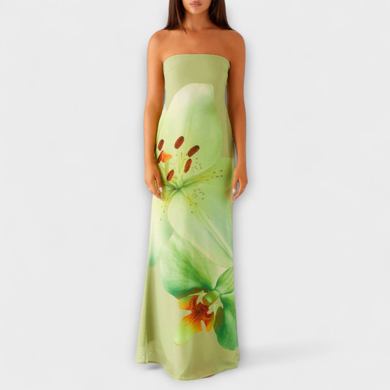 Zephyra - Elegante Maxivestito Off-Shoulder