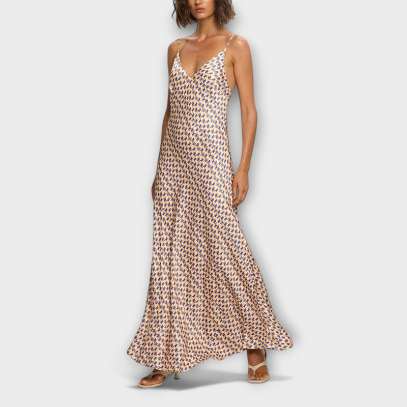 Tove - Elegante vestito maxi con stampa geometrica
