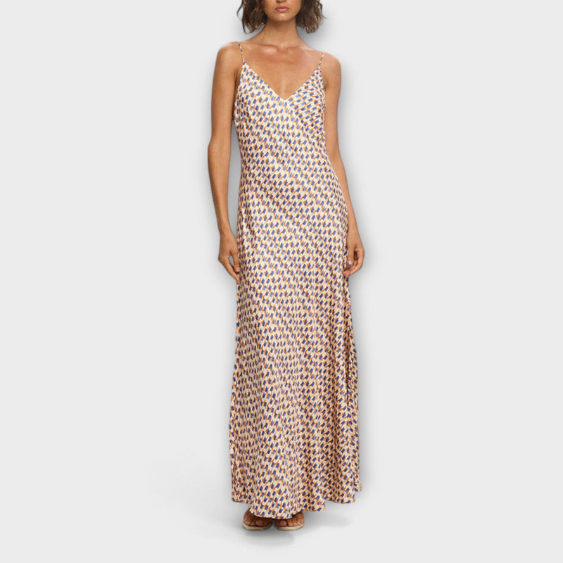 Tove - Elegante vestito maxi con stampa geometrica