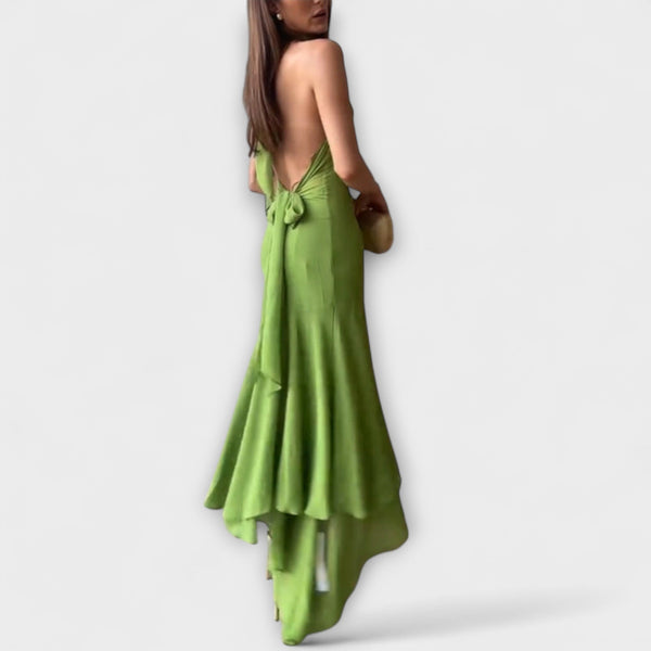 Elodie - Elegante abito maxi asimmetrico