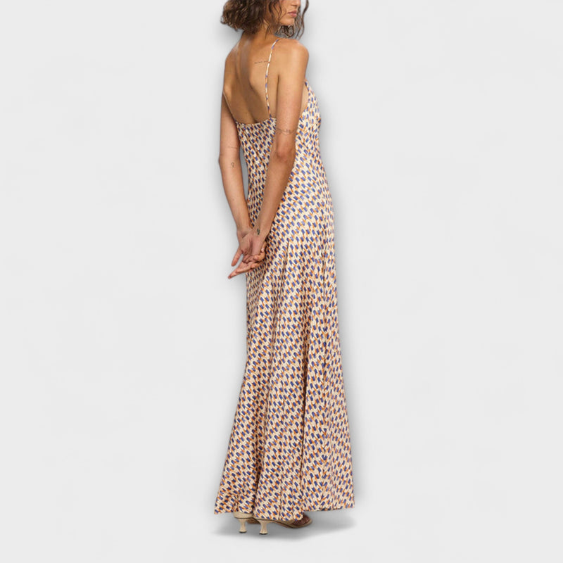 Tove - Elegante vestito maxi con stampa geometrica