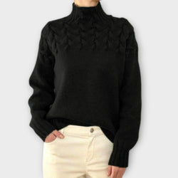 Eva - Maglione da donna con dettaglio di treccia