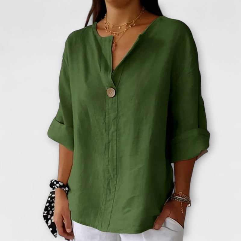 Nicole - Blusa elegante con scollo a V