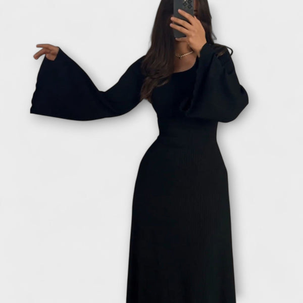 Jocelyn - Elegante vestito a maglia con dettaglio in vita