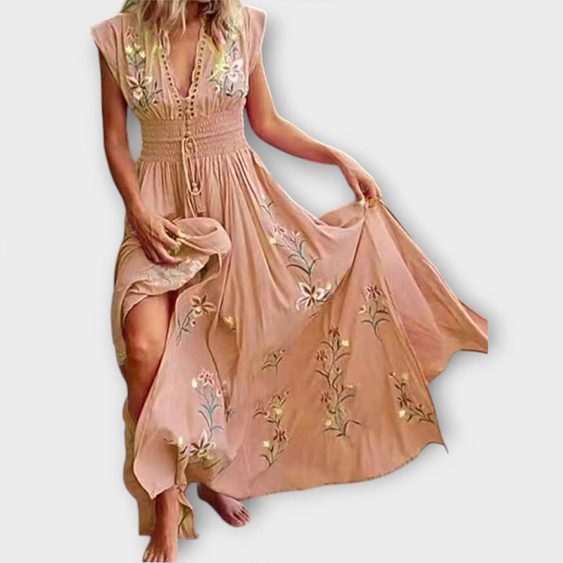 Felizia – Vestito Boho con incantevoli ricami