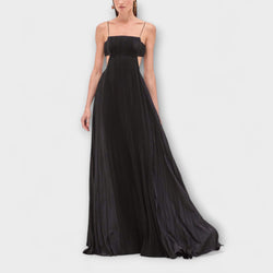Mireille - Elegante Vestito Maxi Plissettato con Cutouts
