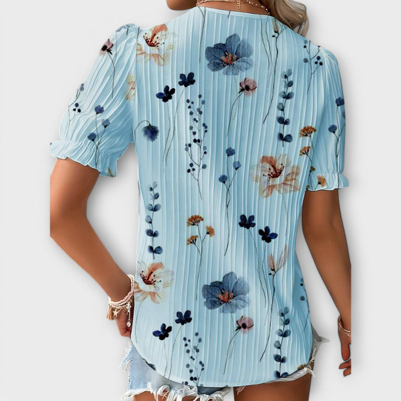 Emily - Blusa alla moda con scollo a V