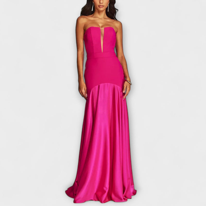 Vada - Vestito Maxi senza spalline con scollo a V