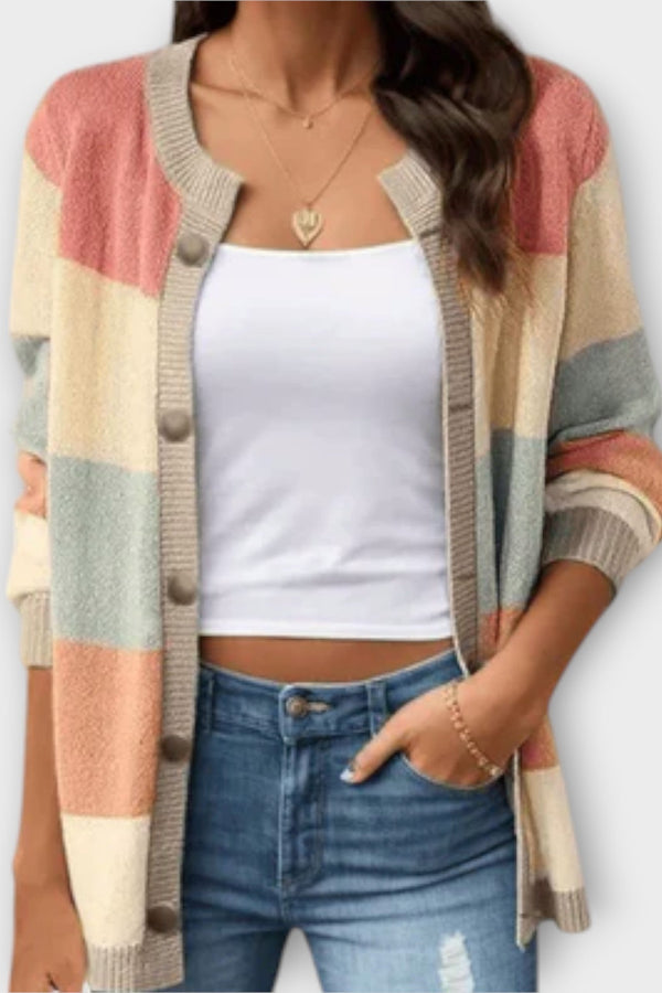 Lottenia - Cardigan a righe