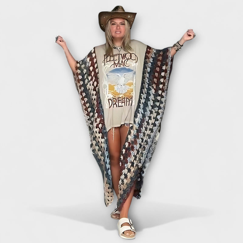 Molly - Maglietta in Crochet Cardina