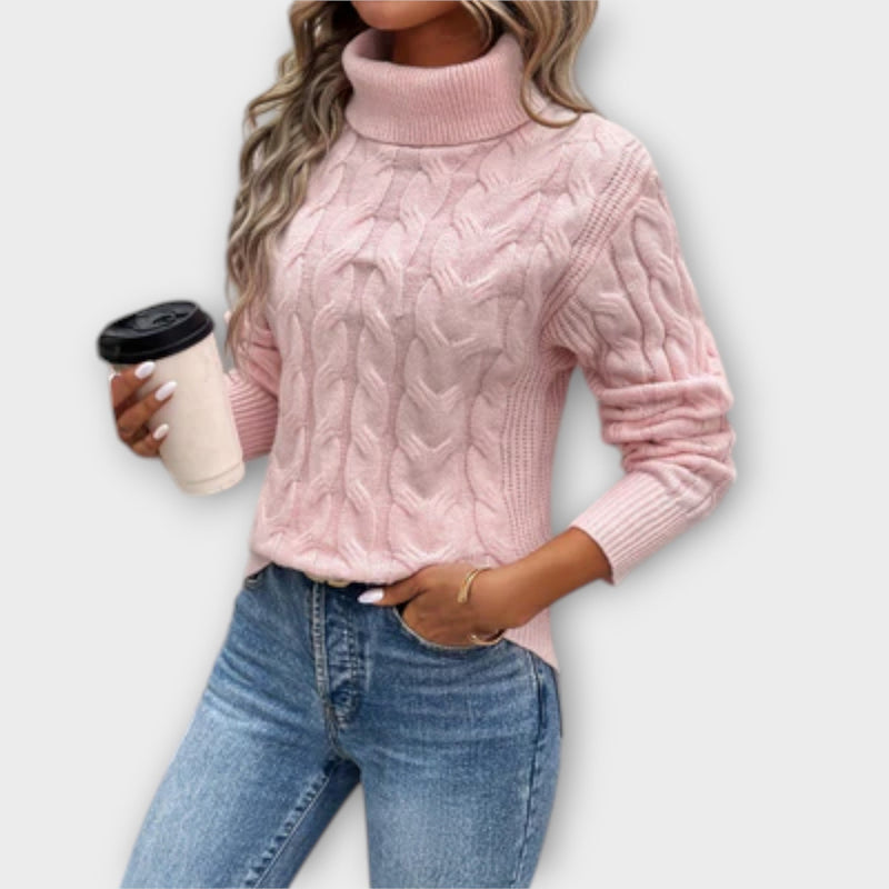 Amelia – Elegante maglione a collo alto