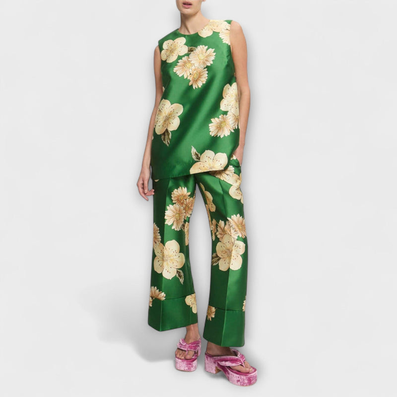 Clea - Completo di Pantaloni Senza Maniche Salvia