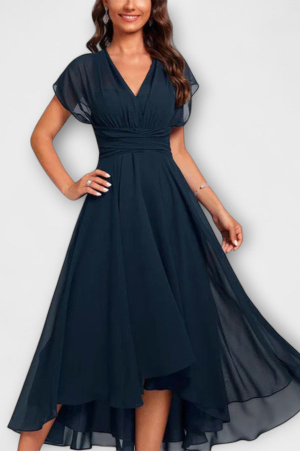 Christina - Vestito A-Linea con Scollatura a V