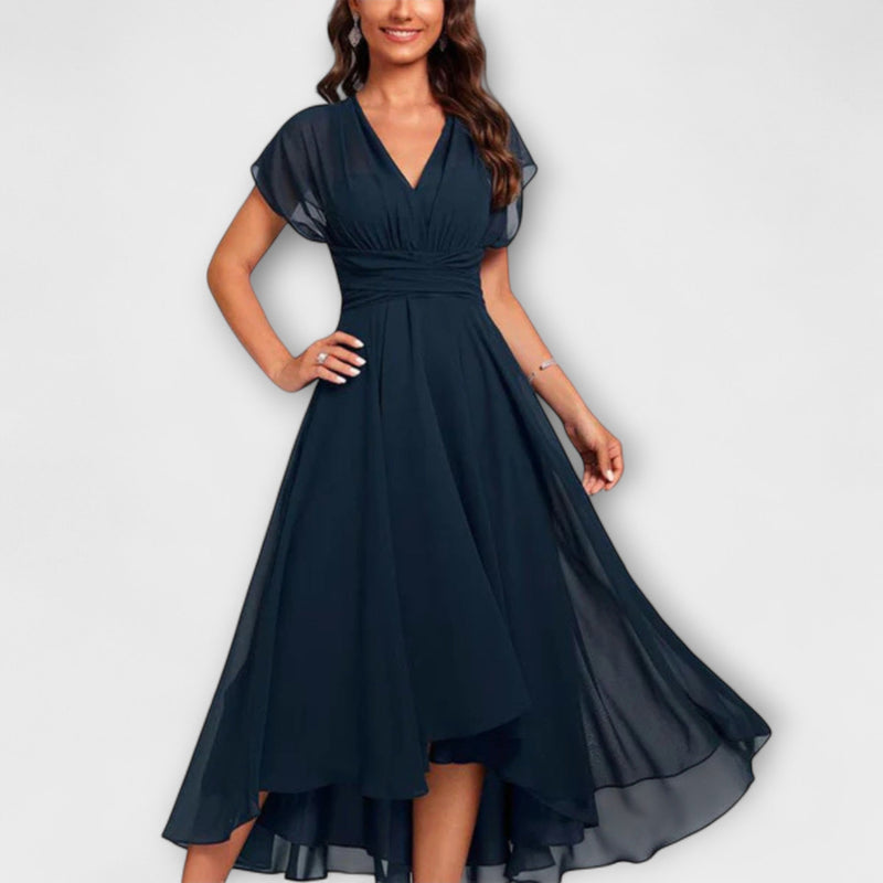 Christina - Vestito A-Linea con Scollatura a V