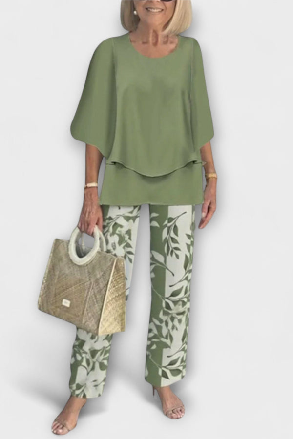 Rosamund - Completo Moderno con Blusa Comoda e Pantaloni
