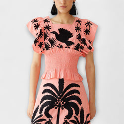 Amy - Elegante vestito con palme