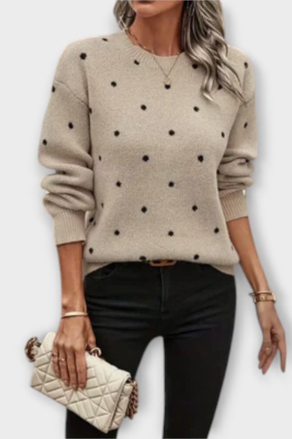 Ava – maglione a maniche lunghe con motivo a pois