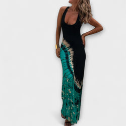 Livia - Maxivestito con Tie-Dye di Cielo Stellato