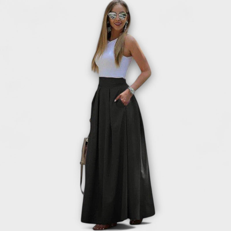Tzafira – Gonna maxi elegante con vita alta