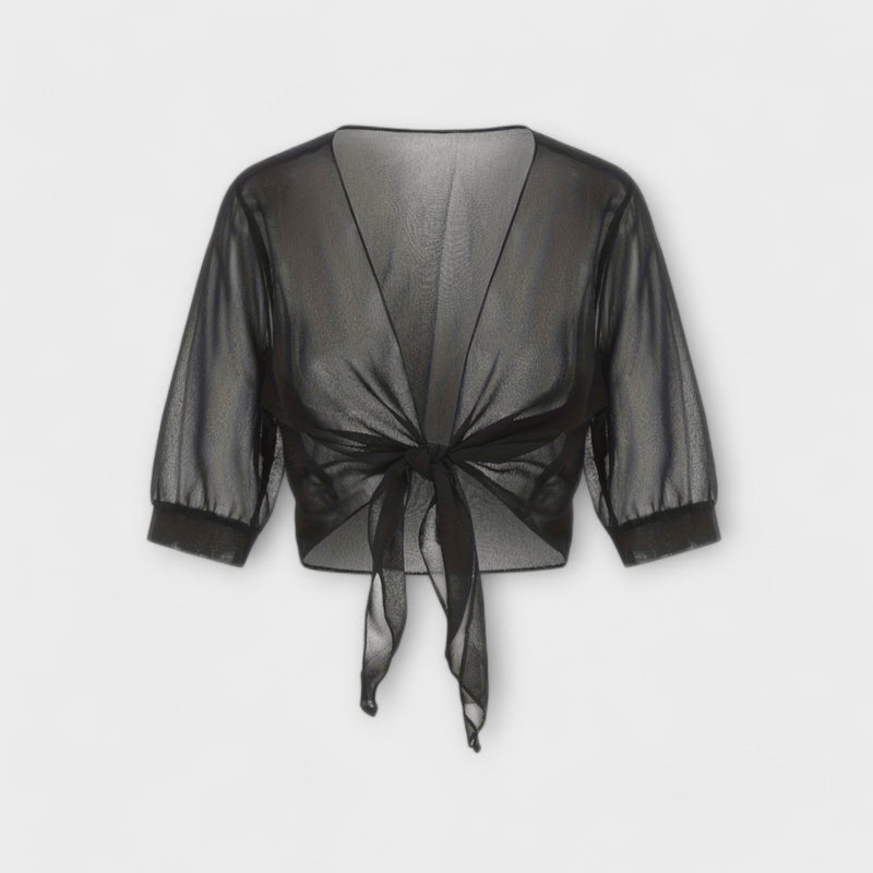 Olivia - Blusa con parte anteriore aperta