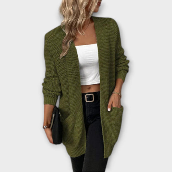 Nancy - cardigan a maglia informale con tasche