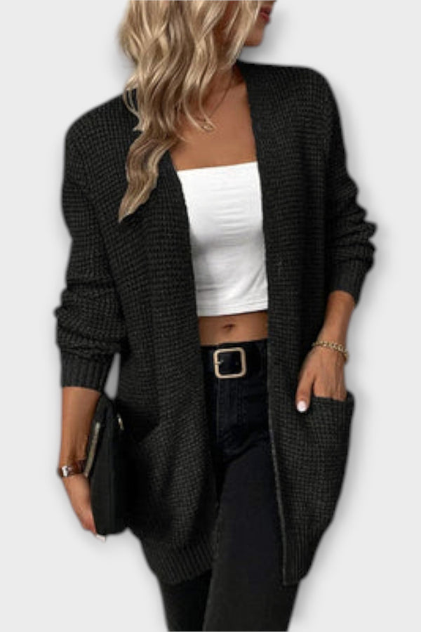 Nancy - cardigan a maglia informale con tasche