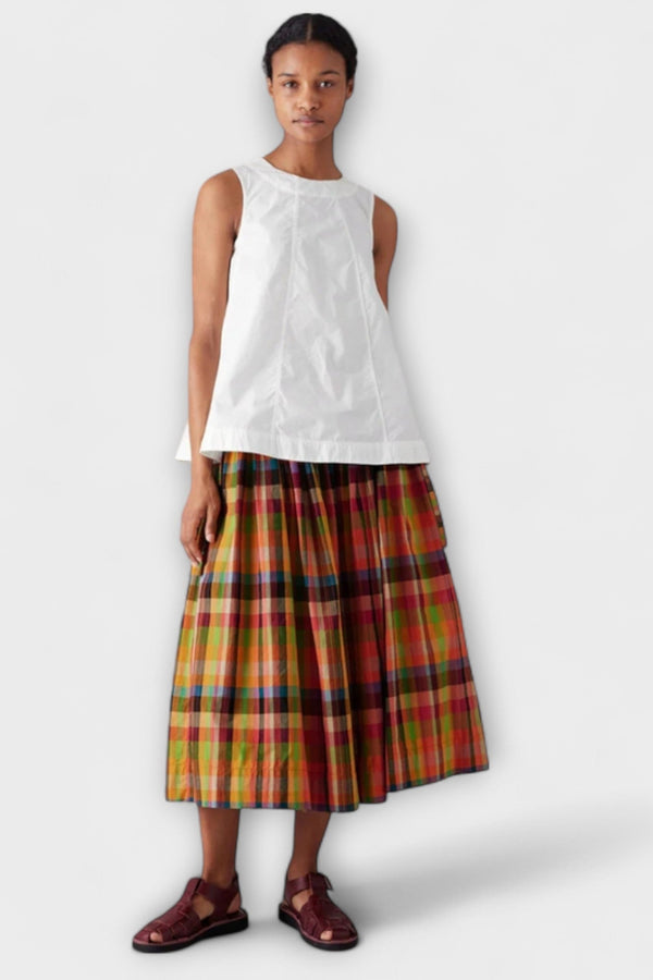 Emilia - Gonna plissettata a righe multicolori