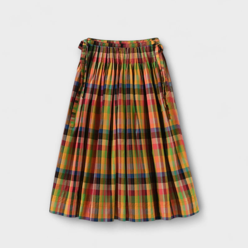 Emilia - Gonna plissettata a righe multicolori