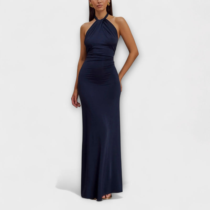 Lagune - Vestito Maxi Slinky con Collo Halter