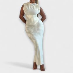 Vesper - Abito Maxikleid Senza Spalline