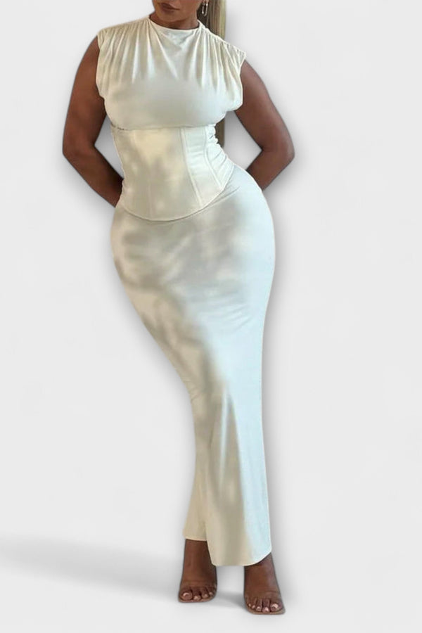 Vesper - Abito Maxikleid Senza Spalline