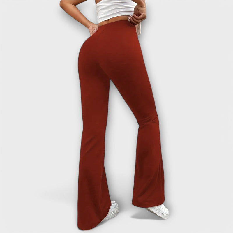 Serena - Pantaloni larghi con gamba svasata