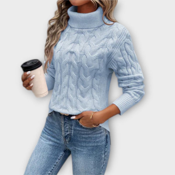 Amelia – Elegante maglione a collo alto