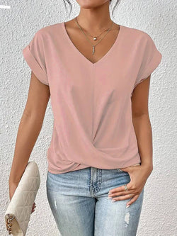 Eloise - Top con scollo a V e dettaglio di bottone