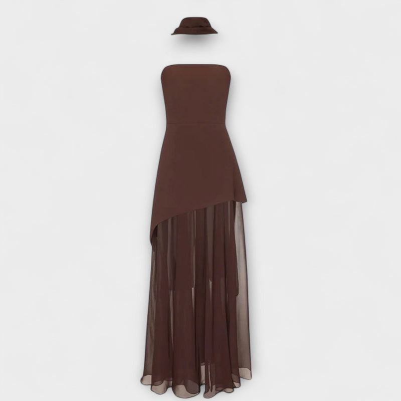 Goldie - Maxivestito in Chiffon