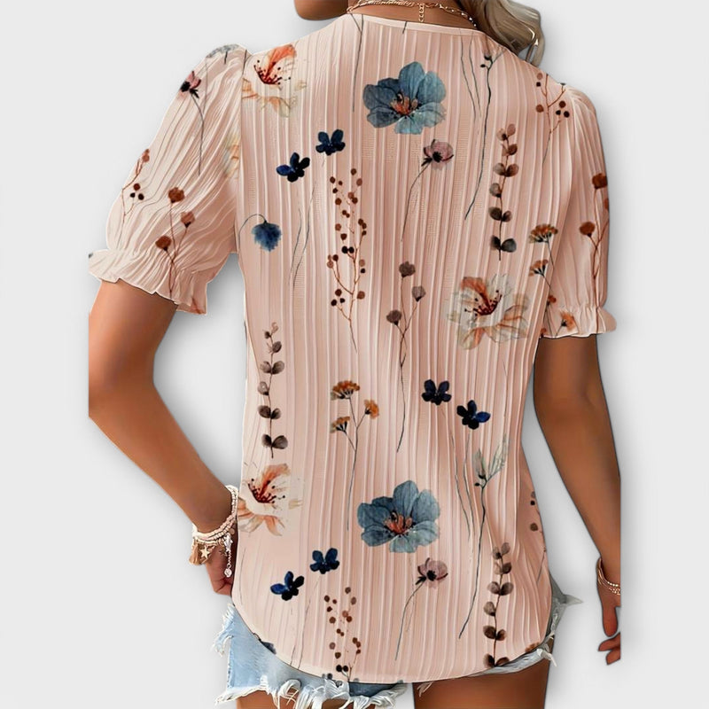 Emily - Blusa alla moda con scollo a V