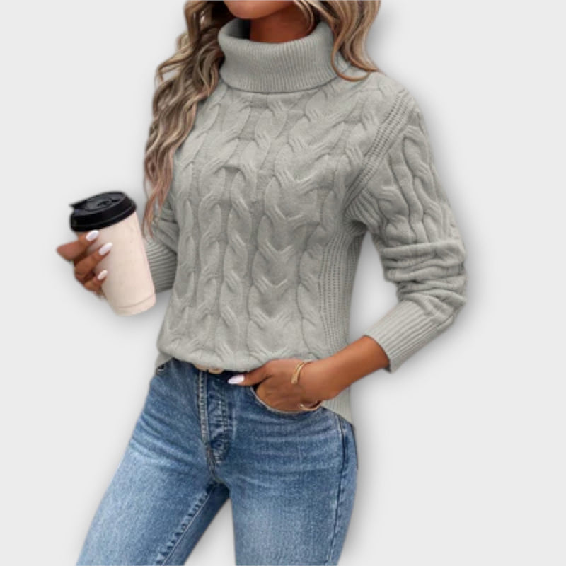Amelia – Elegante maglione a collo alto