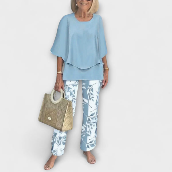 Rosamund - Completo Moderno con Blusa Comoda e Pantaloni