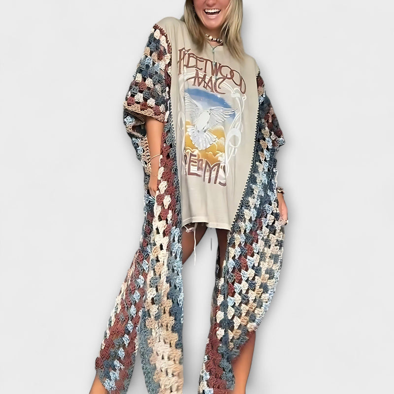 Molly - Maglietta in Crochet Cardina