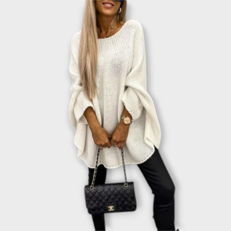 Isabelle - Maglione elegante da donna con collo rotondo