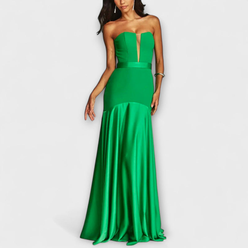 Vada - Vestito Maxi senza spalline con scollo a V